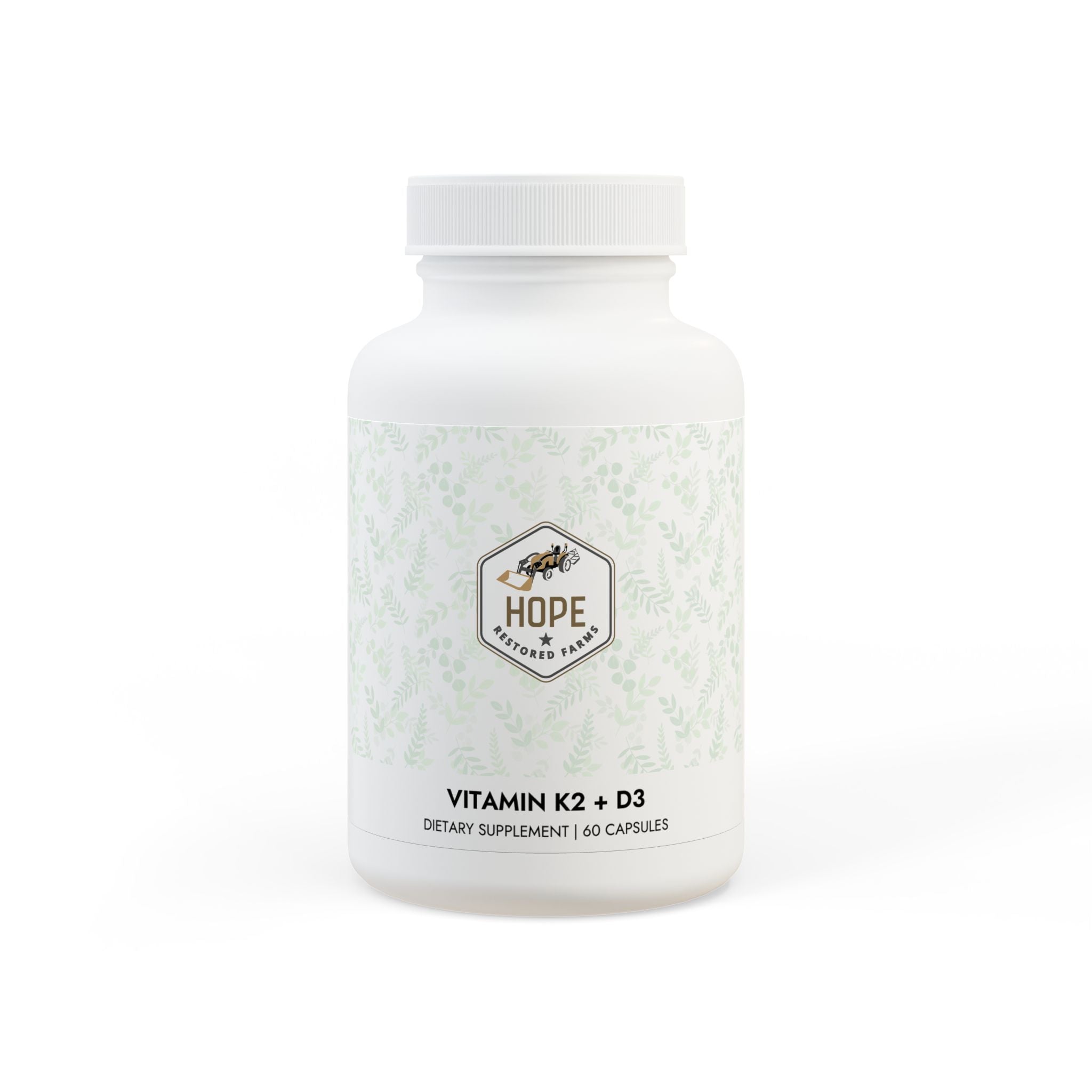 Vitamin K2 + D3 Supplement (60 Capsules)
