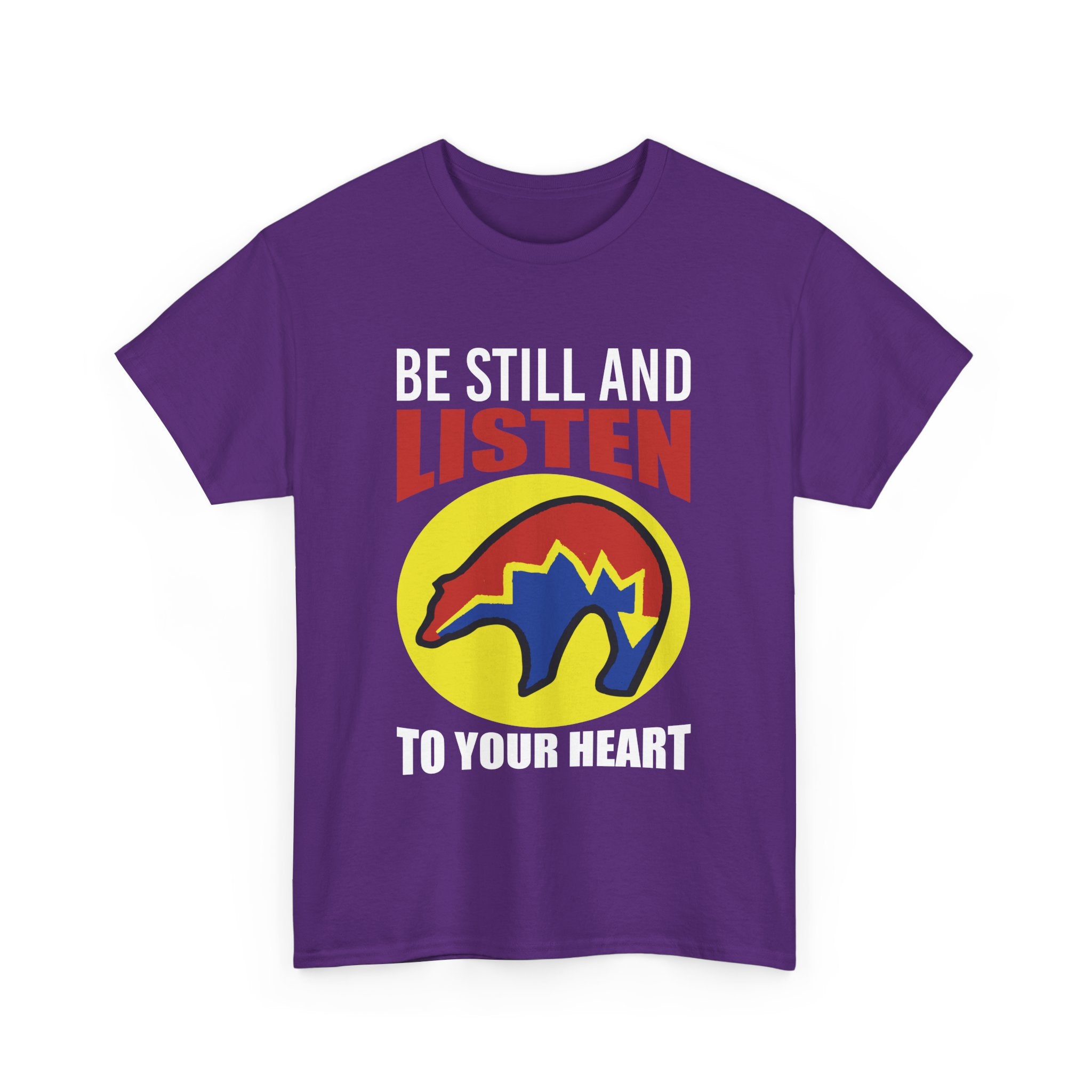 Be Still and Listen With Bear Printed on Front