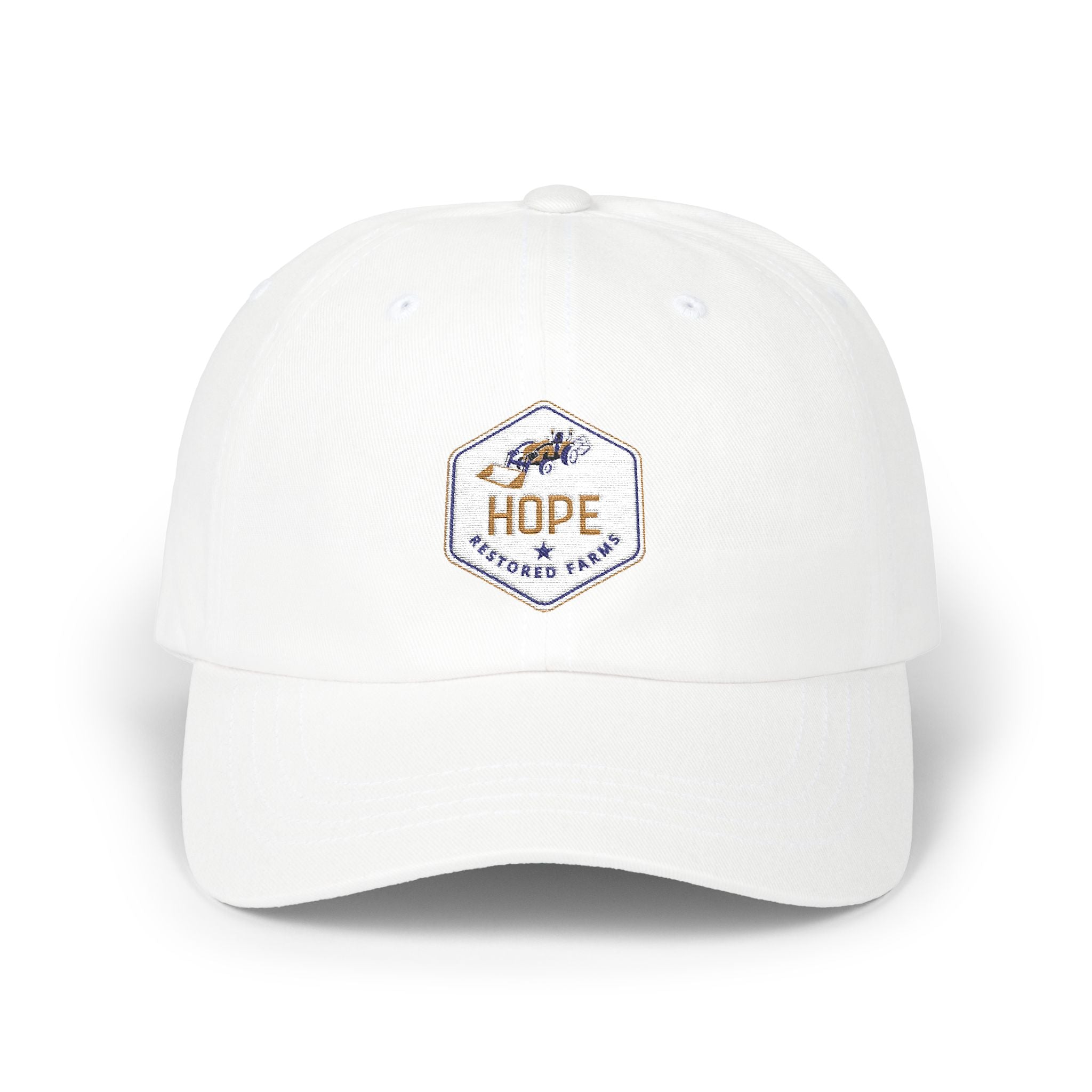 Hope Classic Dad Cap - Inspirational White Cap for Dad, Gift for Father's Day, Casual Accessories, Everyday Wear, Summer Style