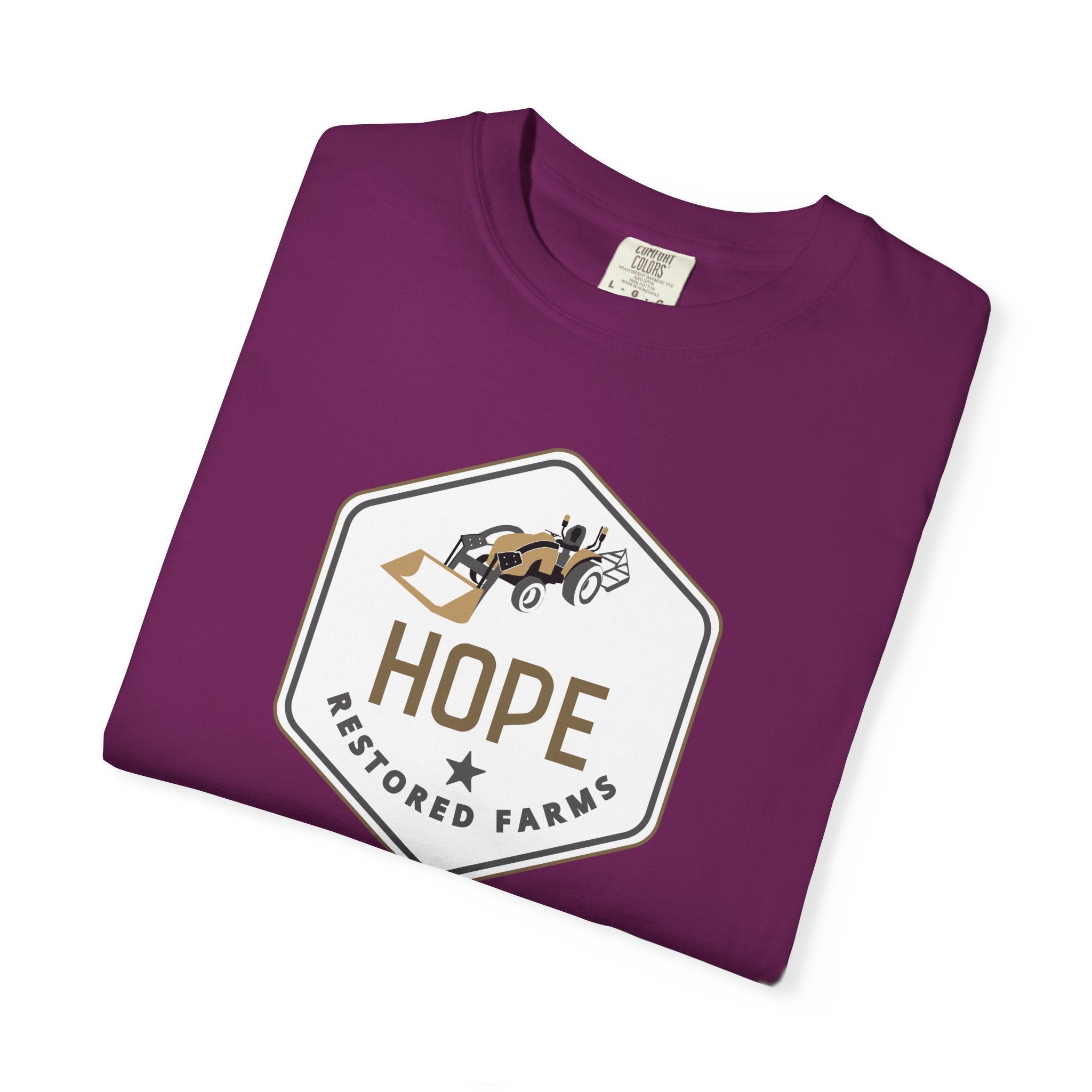 Hope Restored Unisex Garment-Dyed T-Shirt, Casual Wear, Inspirational Gift, Everyday Apparel, Eco-Friendly Tee