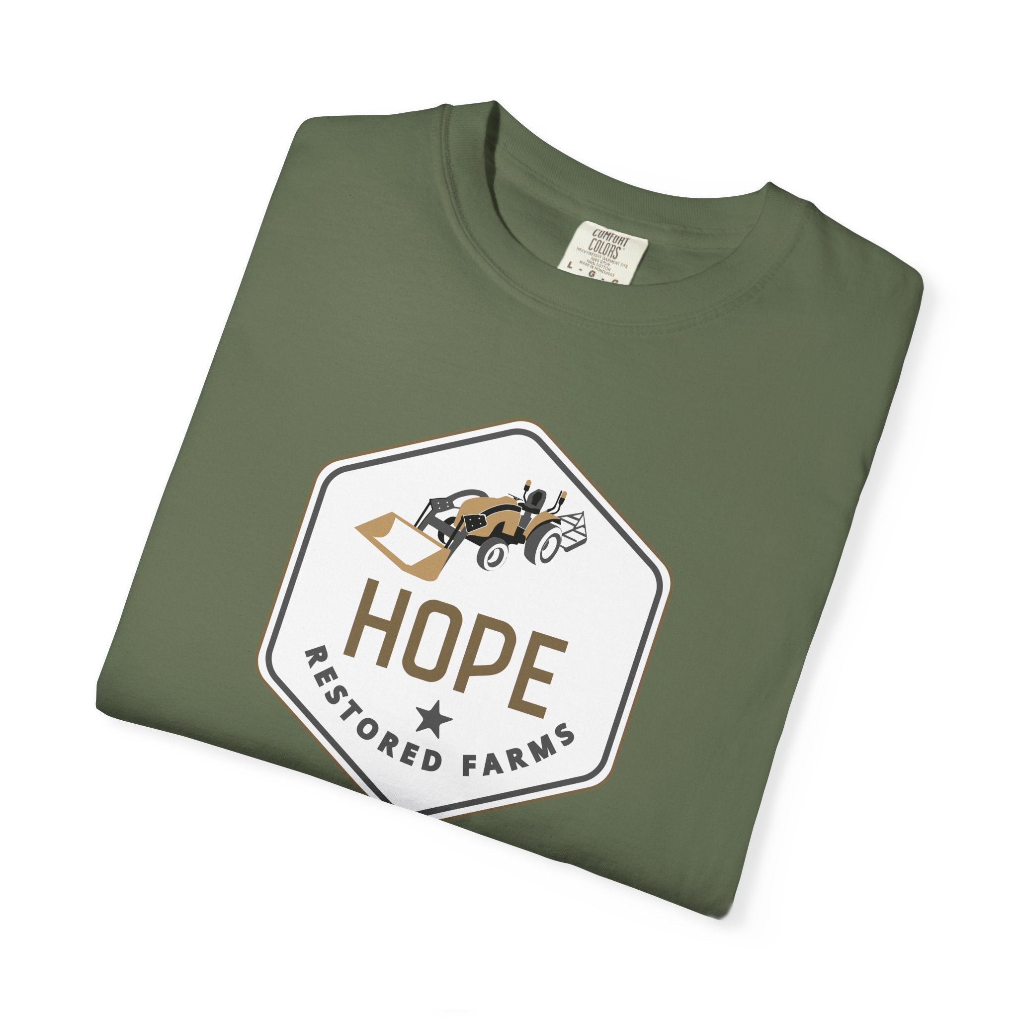 Hope Restored Unisex Garment-Dyed T-Shirt, Casual Wear, Inspirational Gift, Everyday Apparel, Eco-Friendly Tee