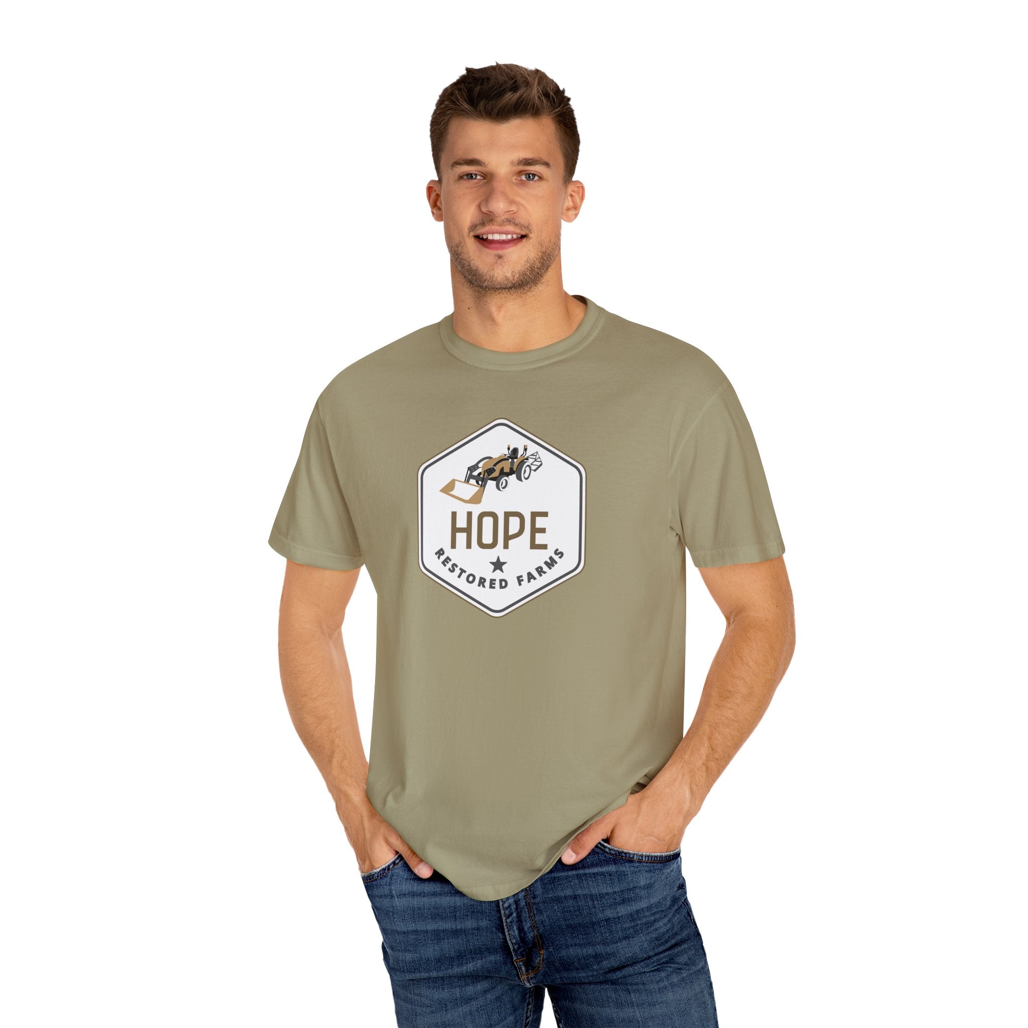 Hope Restored Unisex Garment-Dyed T-Shirt, Casual Wear, Inspirational Gift, Everyday Apparel, Eco-Friendly Tee