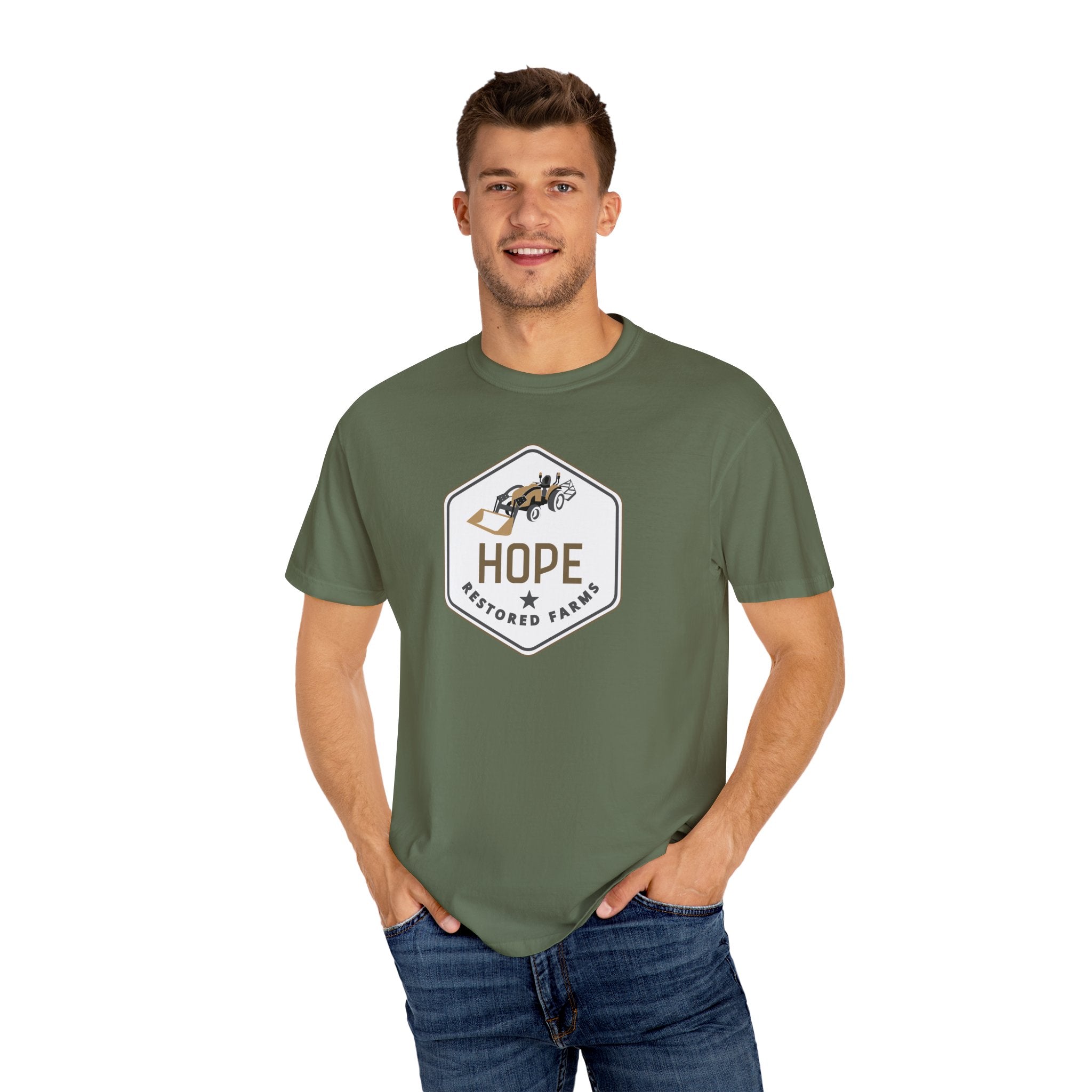 Hope Restored Unisex Garment-Dyed T-Shirt, Casual Wear, Inspirational Gift, Everyday Apparel, Eco-Friendly Tee