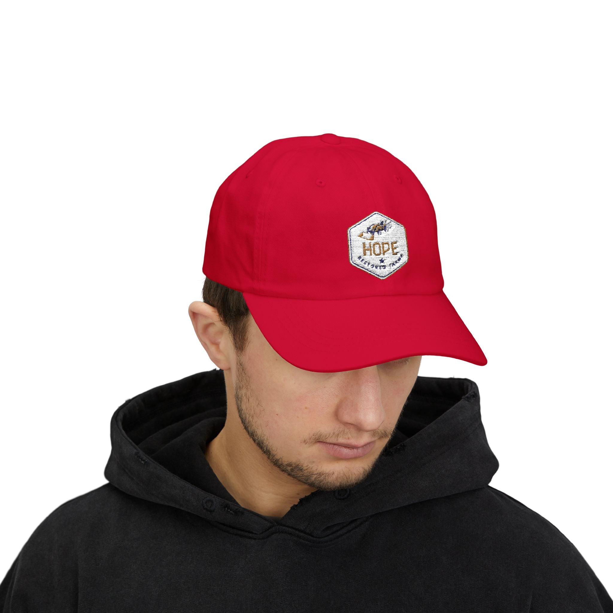 Hope Classic Dad Cap - Inspirational White Cap for Dad, Gift for Father's Day, Casual Accessories, Everyday Wear, Summer Style