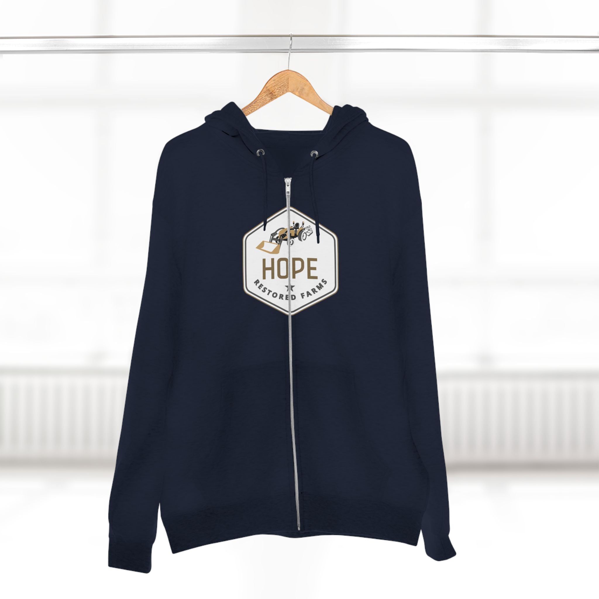Hope Unisex Zip Hoodie - Cozy Layer for Everyday Comfort, Gift for Friends, Casual Wear, Inspirational Fashion, Great for All Seasons