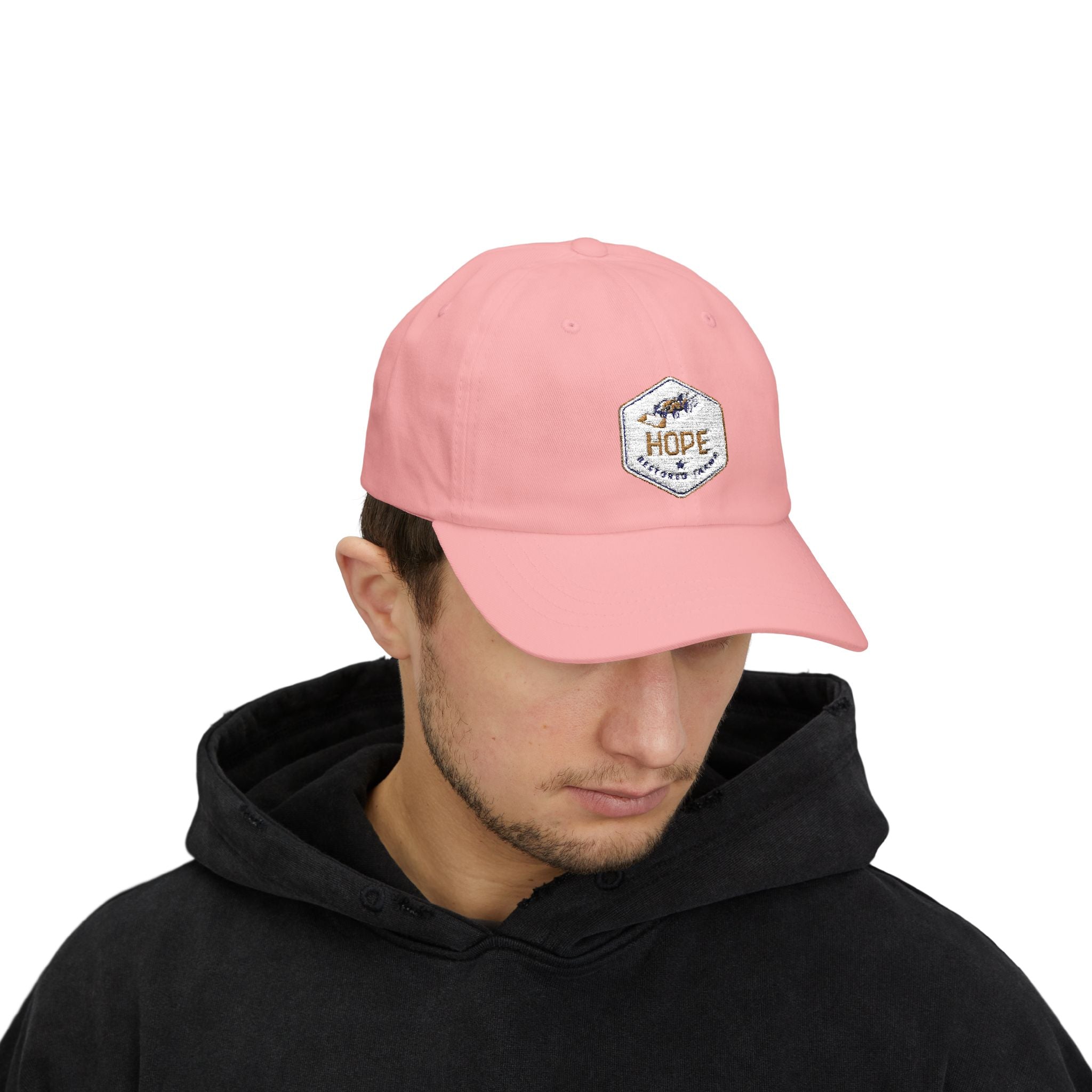 Hope Classic Dad Cap - Inspirational White Cap for Dad, Gift for Father's Day, Casual Accessories, Everyday Wear, Summer Style