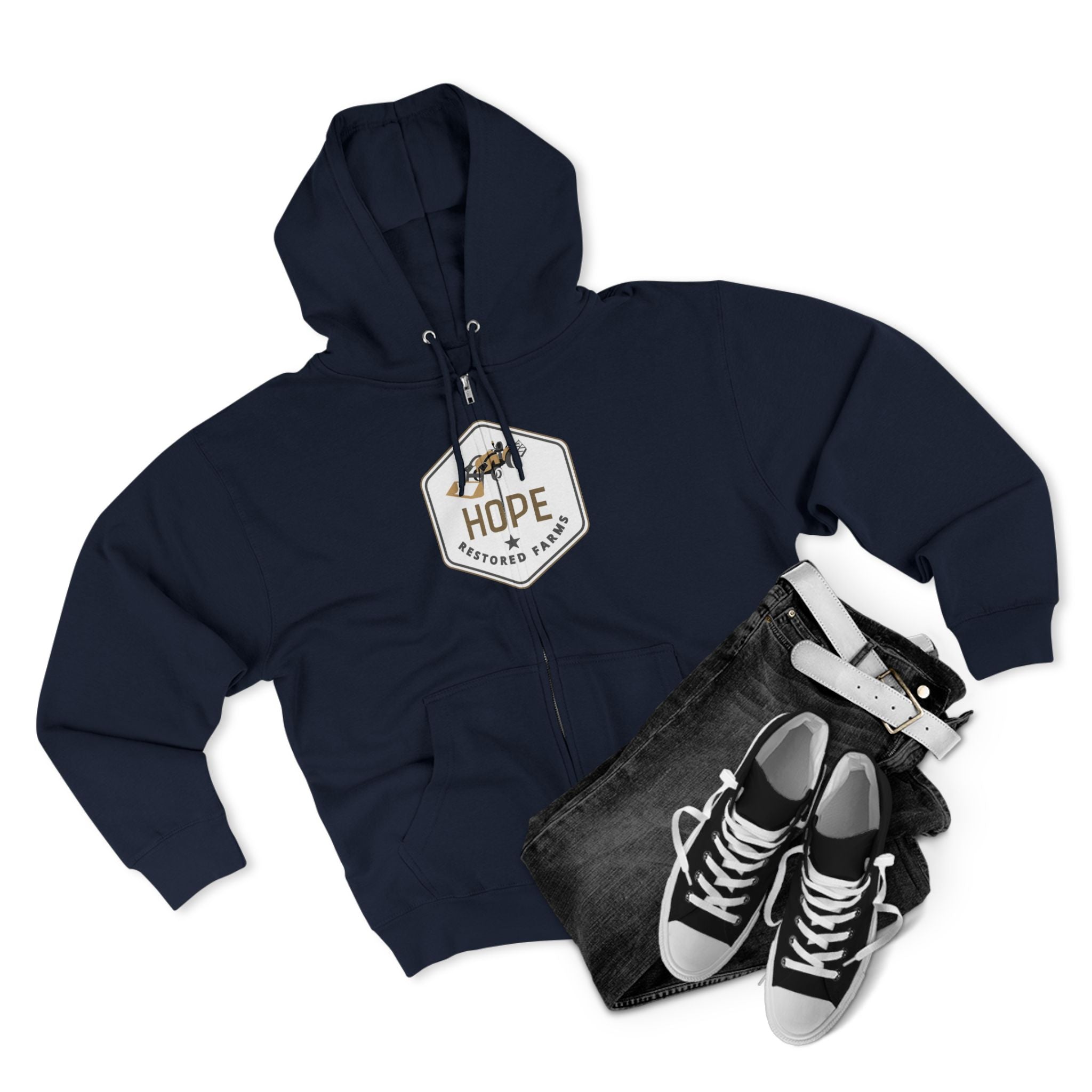 Hope Unisex Zip Hoodie - Cozy Layer for Everyday Comfort, Gift for Friends, Casual Wear, Inspirational Fashion, Great for All Seasons
