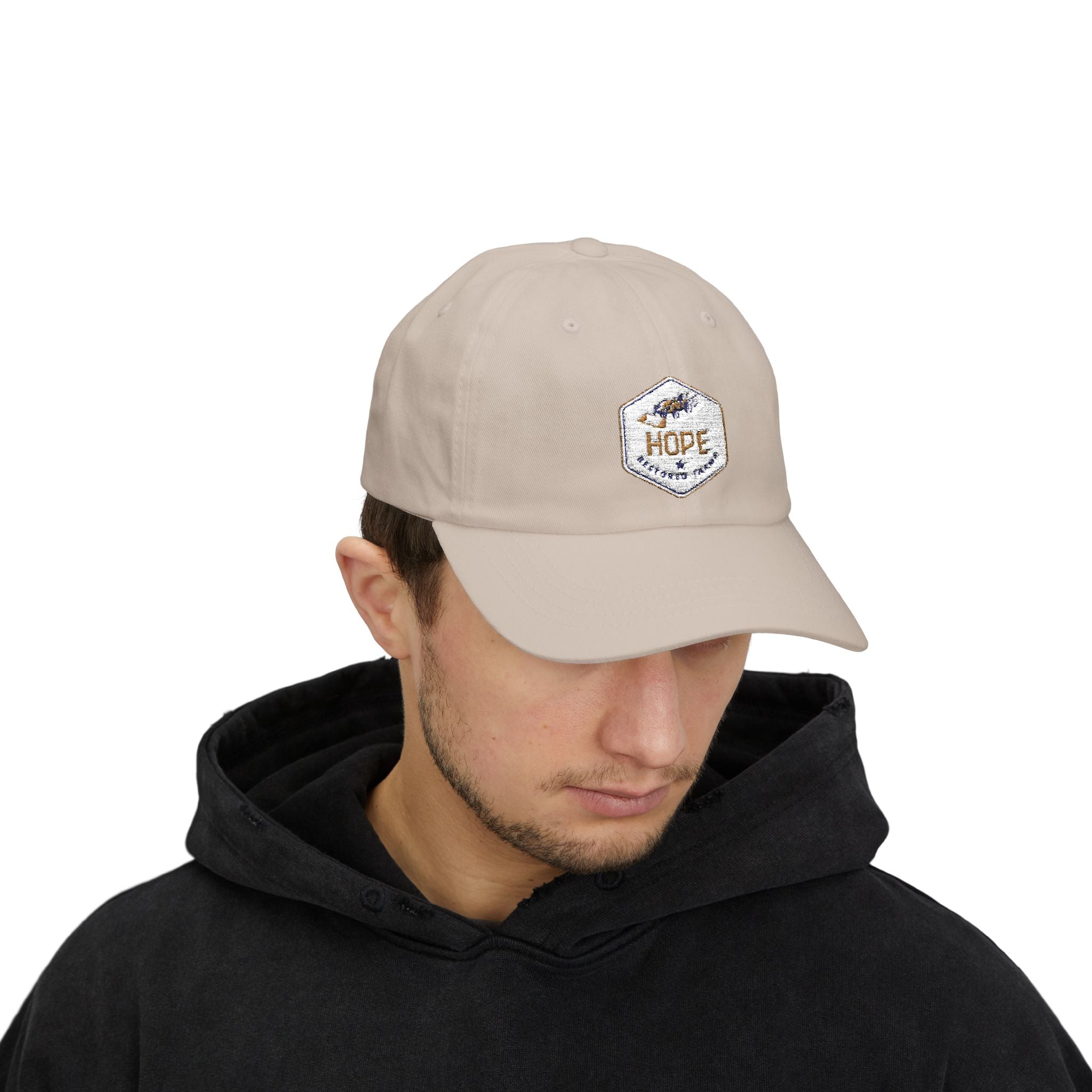 Hope Classic Dad Cap - Inspirational White Cap for Dad, Gift for Father's Day, Casual Accessories, Everyday Wear, Summer Style