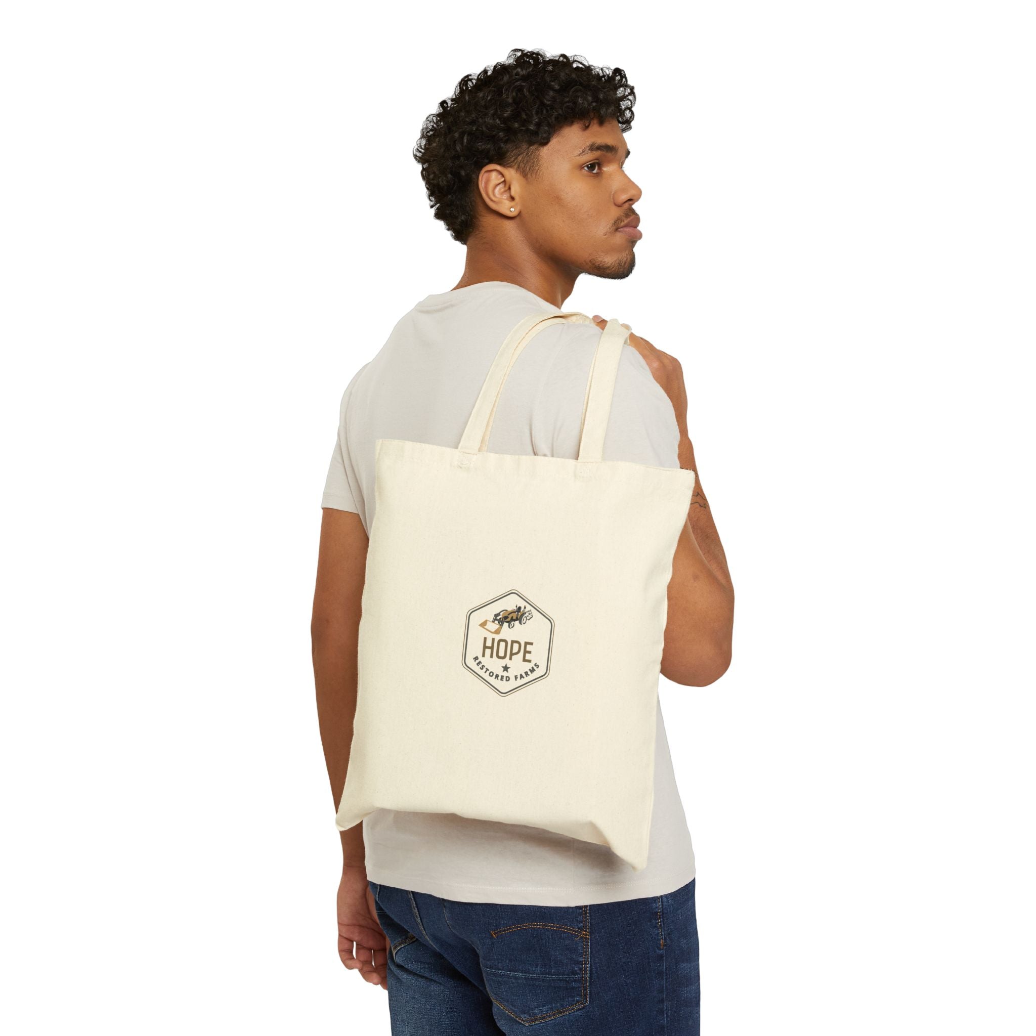 Hope Cotton Canvas Tote Bag | Eco-Friendly Shopper, Reusable Grocery Bag, Gift for Friends, Everyday Tote, Sustainable Style