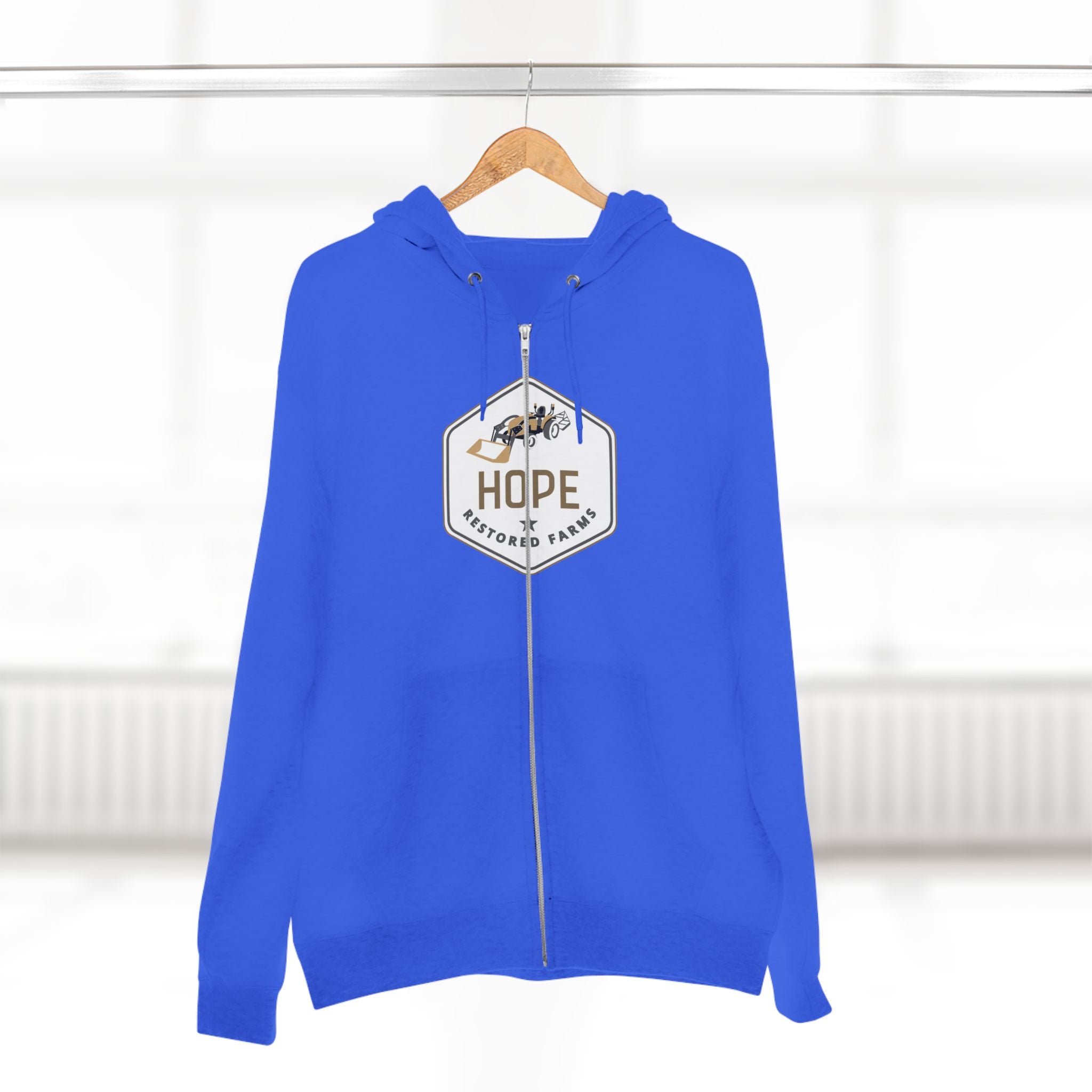 Hope Unisex Zip Hoodie - Cozy Layer for Everyday Comfort, Gift for Friends, Casual Wear, Inspirational Fashion, Great for All Seasons