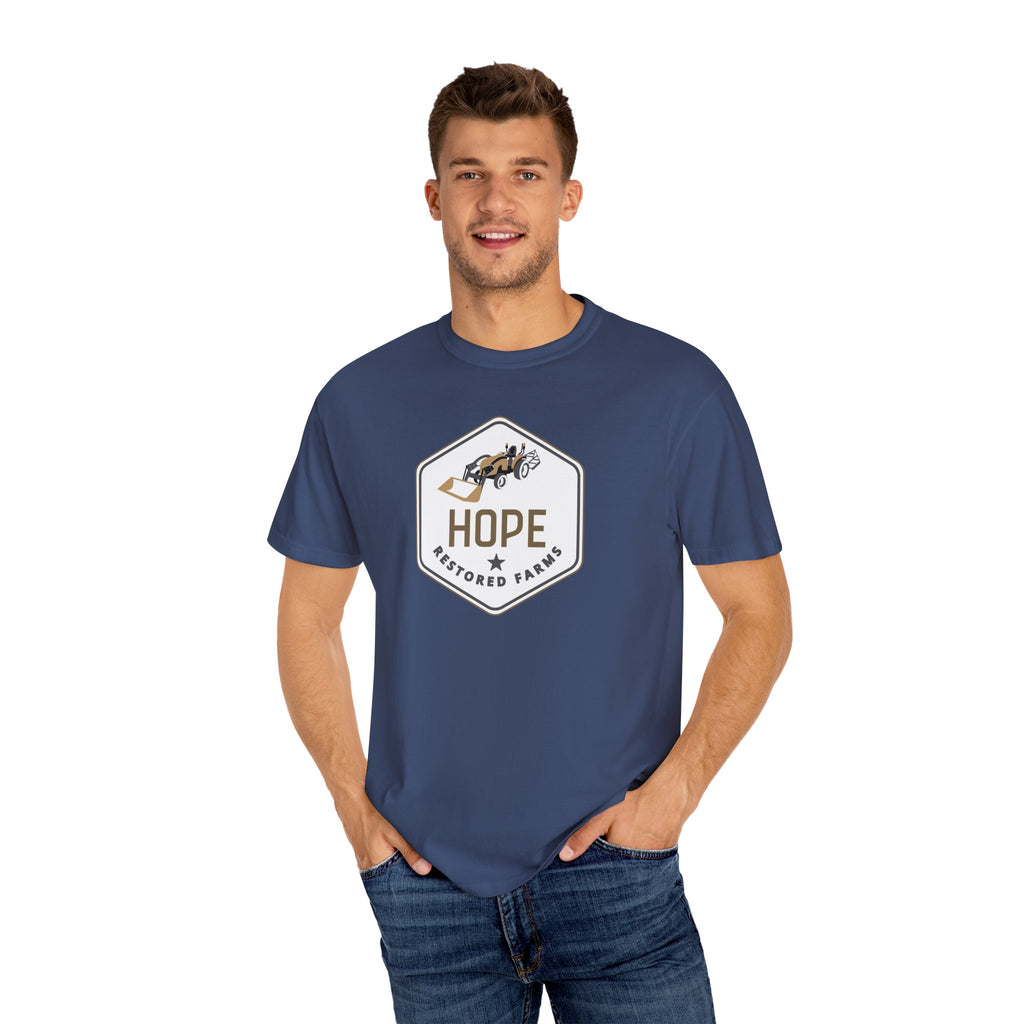 Hope Restored Unisex Garment-Dyed T-Shirt, Casual Wear, Inspirational Gift, Everyday Apparel, Eco-Friendly Tee