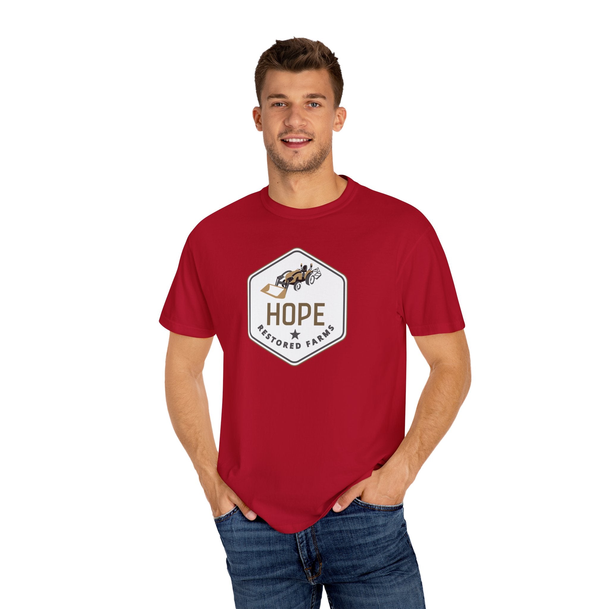 Hope Restored Unisex Garment-Dyed T-Shirt, Casual Wear, Inspirational Gift, Everyday Apparel, Eco-Friendly Tee