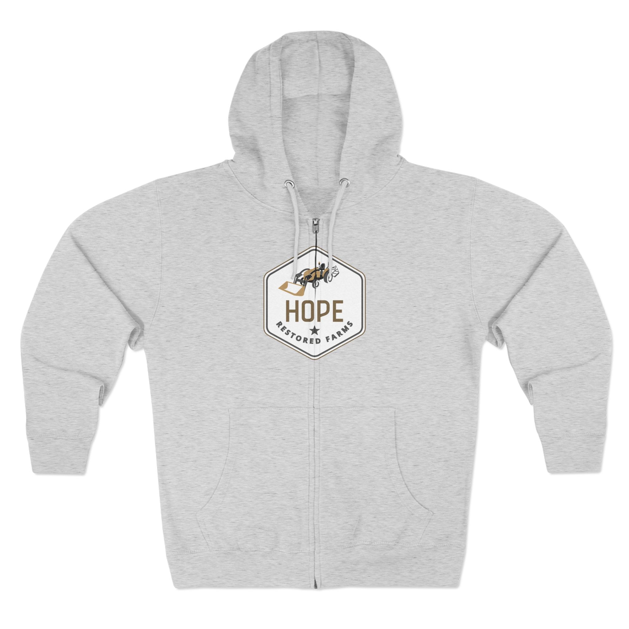 Hope Unisex Zip Hoodie - Cozy Layer for Everyday Comfort, Gift for Friends, Casual Wear, Inspirational Fashion, Great for All Seasons