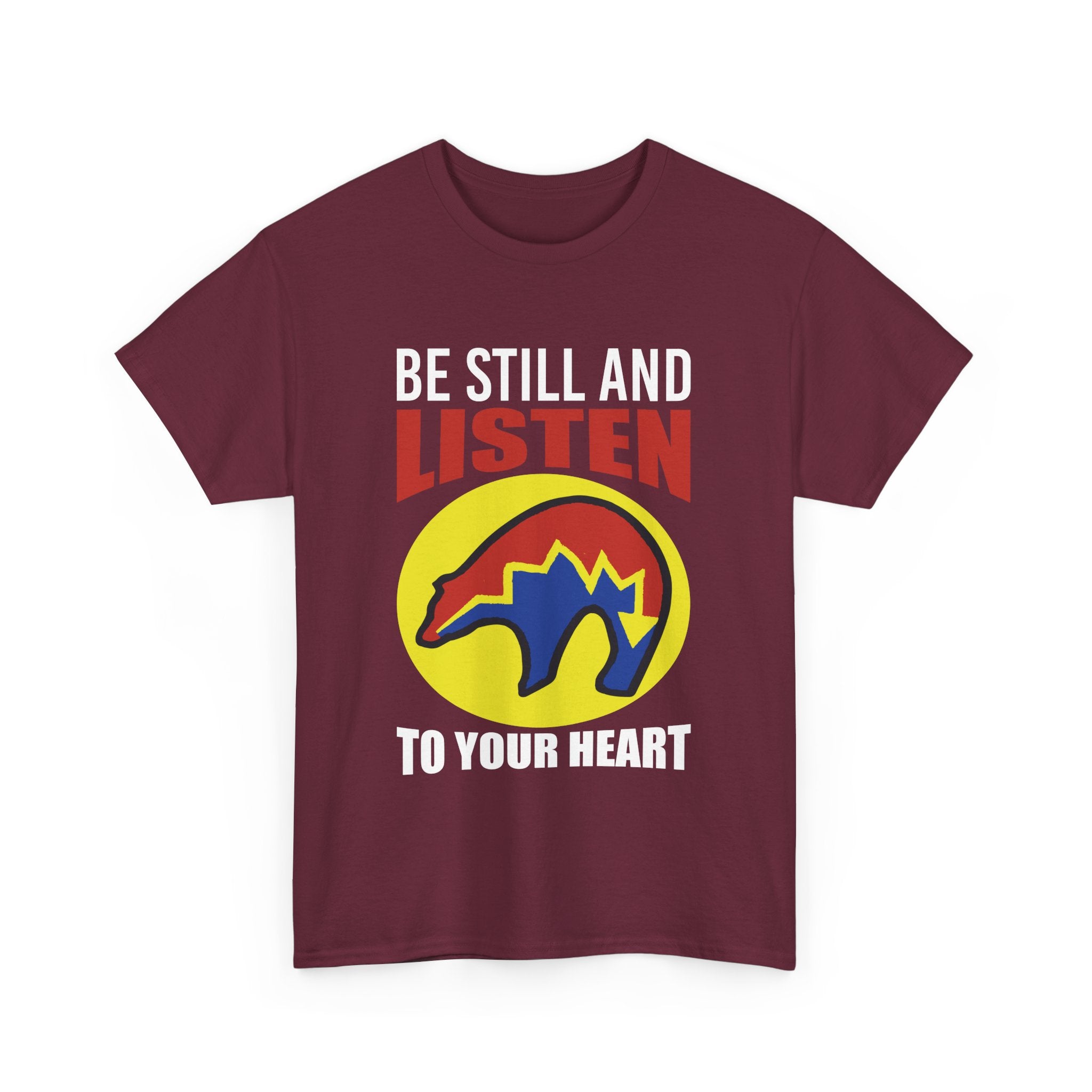 Be Still and Listen With Bear Printed on Front