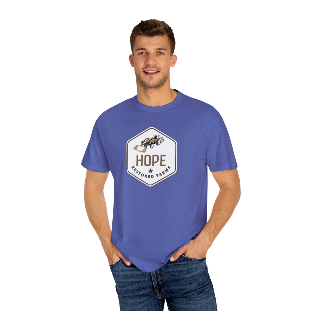Hope Restored Unisex Garment-Dyed T-Shirt, Casual Wear, Inspirational Gift, Everyday Apparel, Eco-Friendly Tee