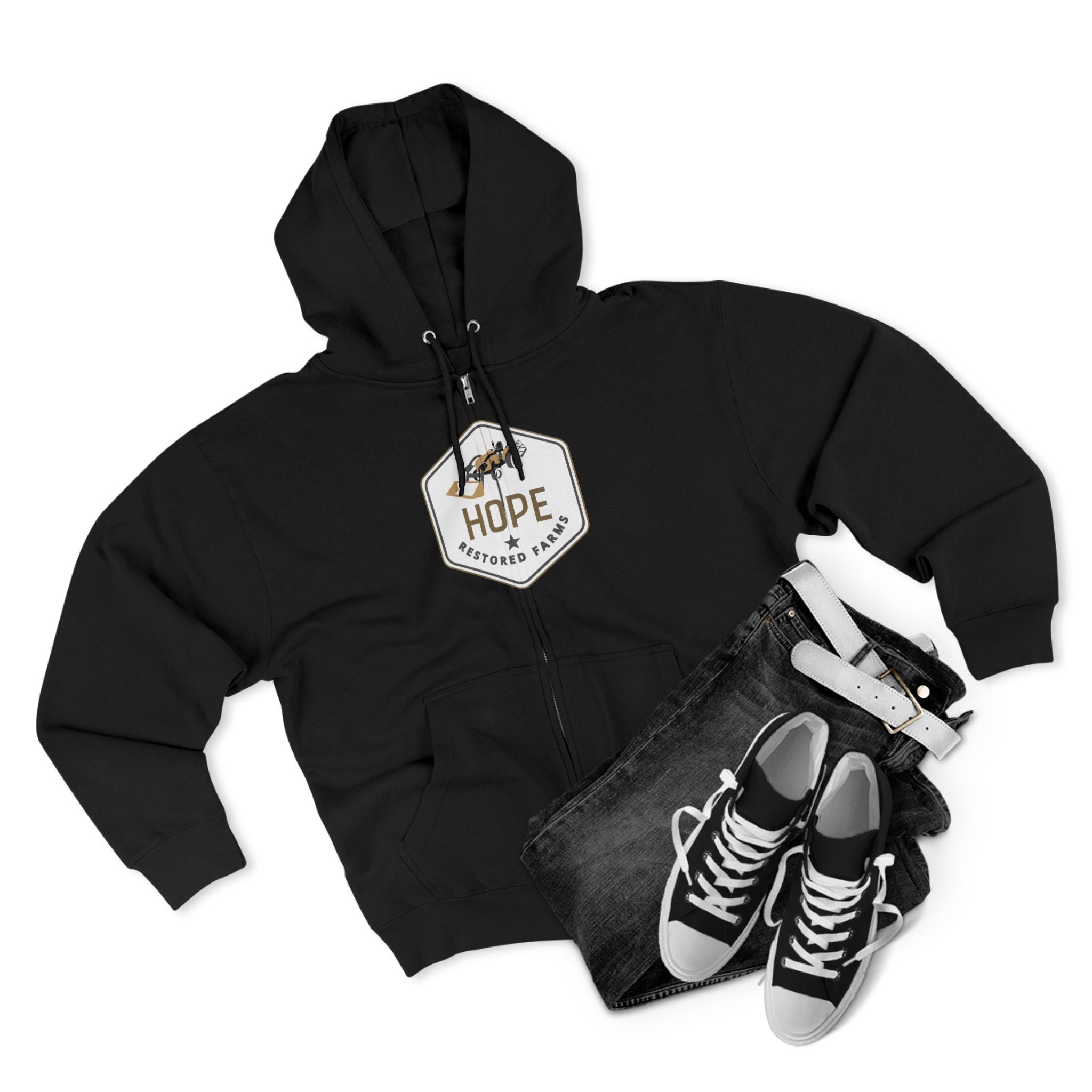 Hope Unisex Zip Hoodie - Cozy Layer for Everyday Comfort, Gift for Friends, Casual Wear, Inspirational Fashion, Great for All Seasons