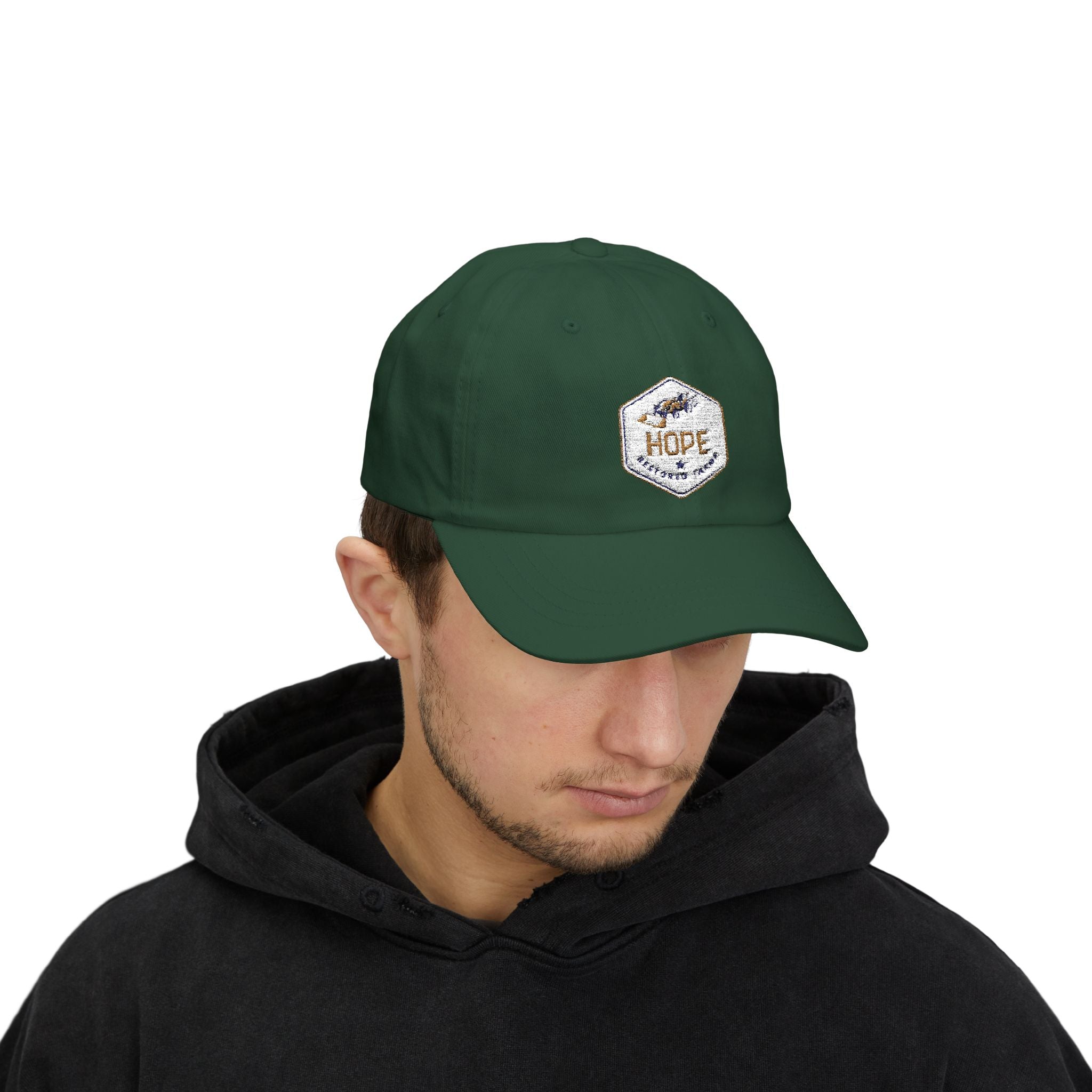Hope Classic Dad Cap - Inspirational White Cap for Dad, Gift for Father's Day, Casual Accessories, Everyday Wear, Summer Style