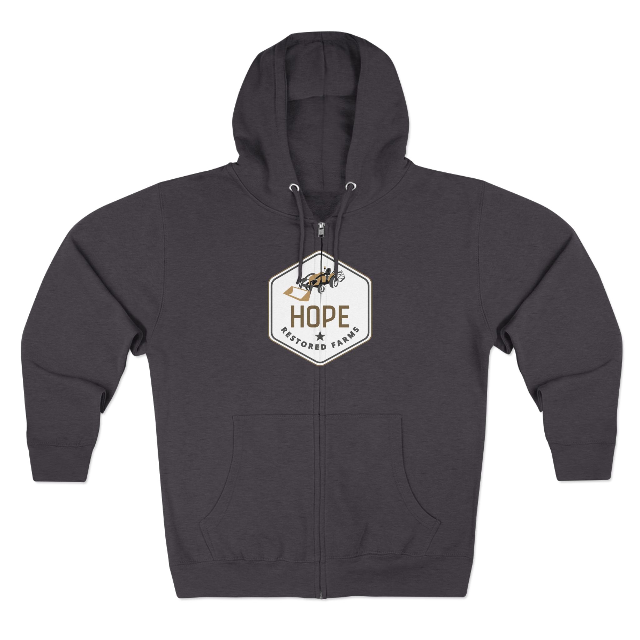 Hope Unisex Zip Hoodie - Cozy Layer for Everyday Comfort, Gift for Friends, Casual Wear, Inspirational Fashion, Great for All Seasons