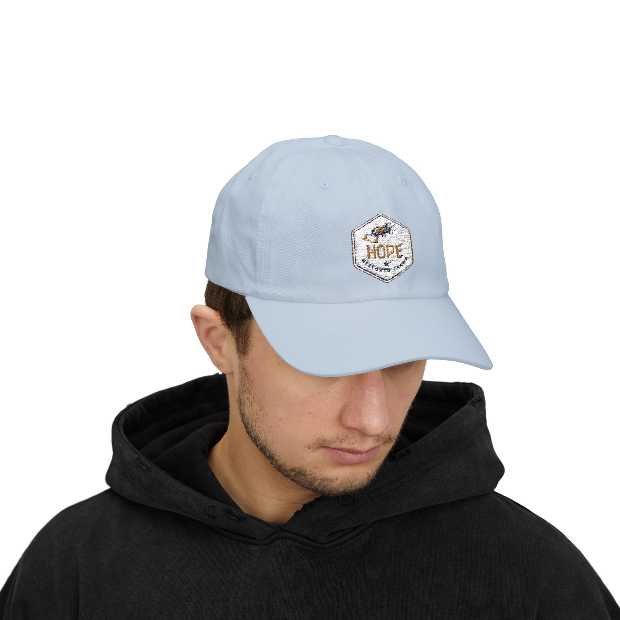 Hope Classic Dad Cap - Inspirational White Cap for Dad, Gift for Father's Day, Casual Accessories, Everyday Wear, Summer Style