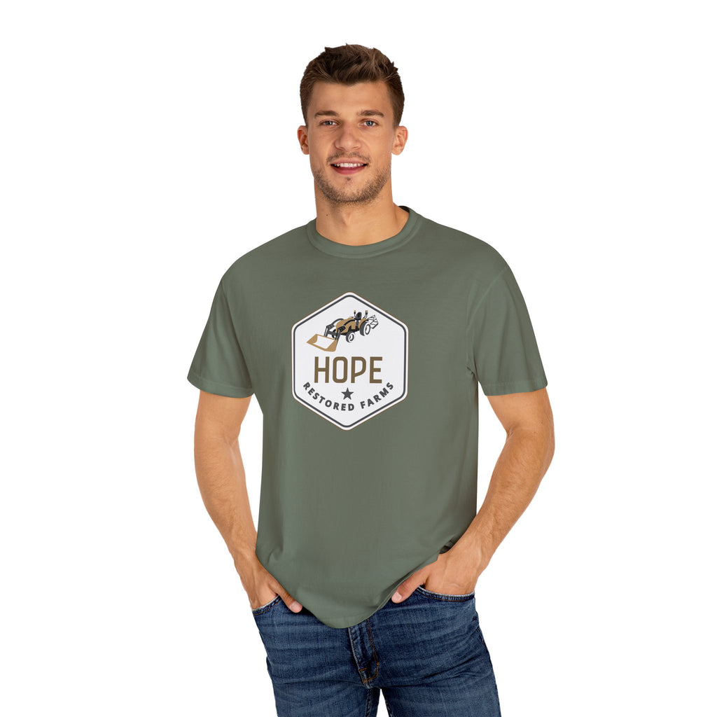 Hope Restored Unisex Garment-Dyed T-Shirt, Casual Wear, Inspirational Gift, Everyday Apparel, Eco-Friendly Tee