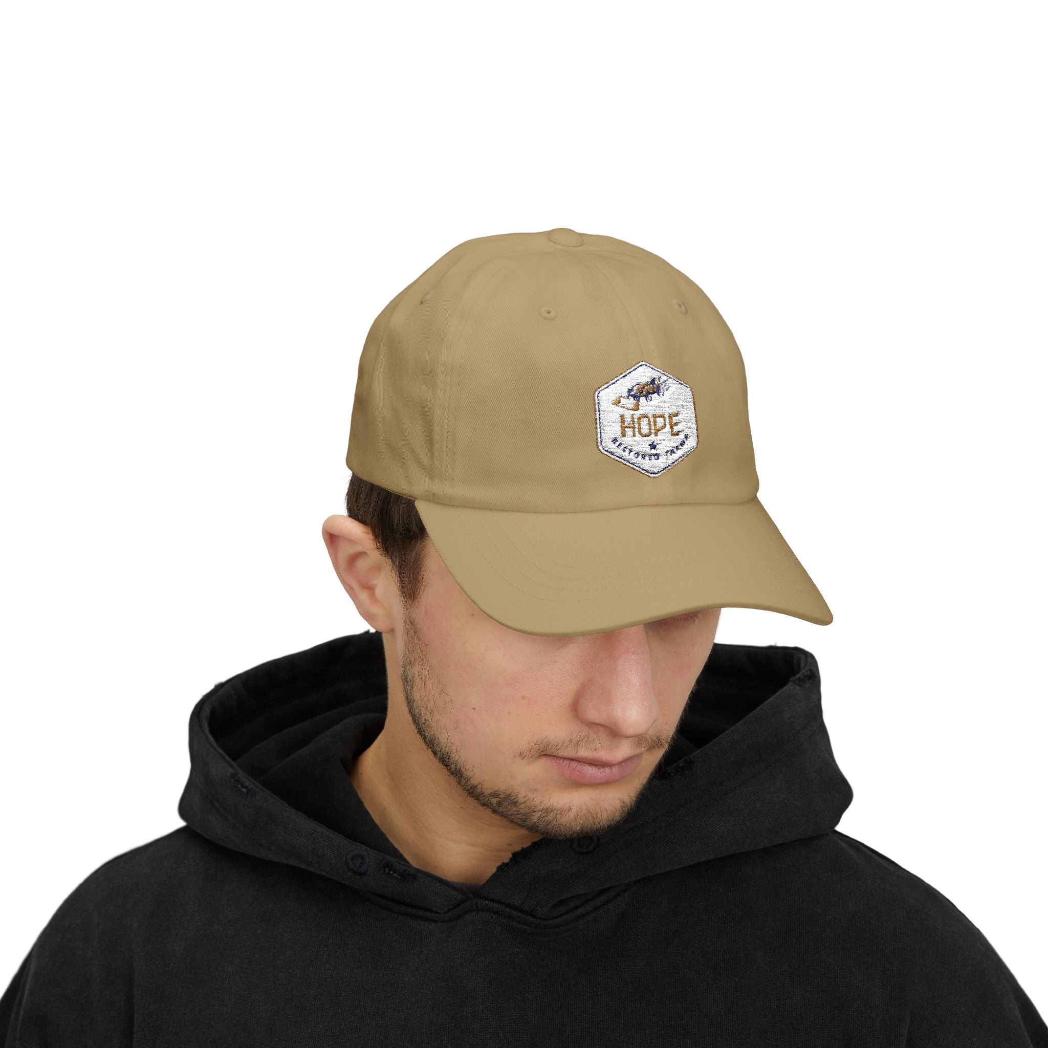 Hope Classic Dad Cap - Inspirational White Cap for Dad, Gift for Father's Day, Casual Accessories, Everyday Wear, Summer Style