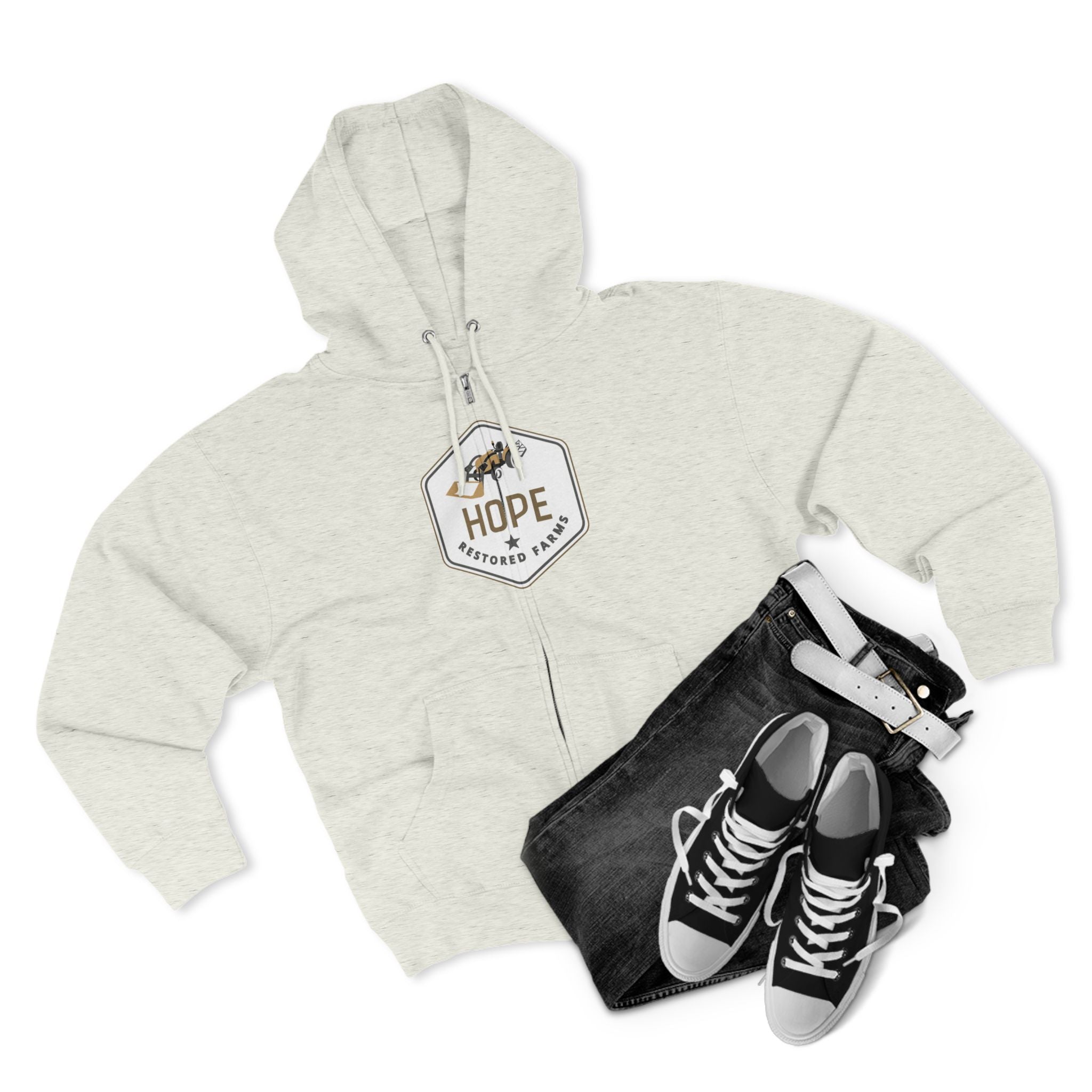 Hope Unisex Zip Hoodie - Cozy Layer for Everyday Comfort, Gift for Friends, Casual Wear, Inspirational Fashion, Great for All Seasons