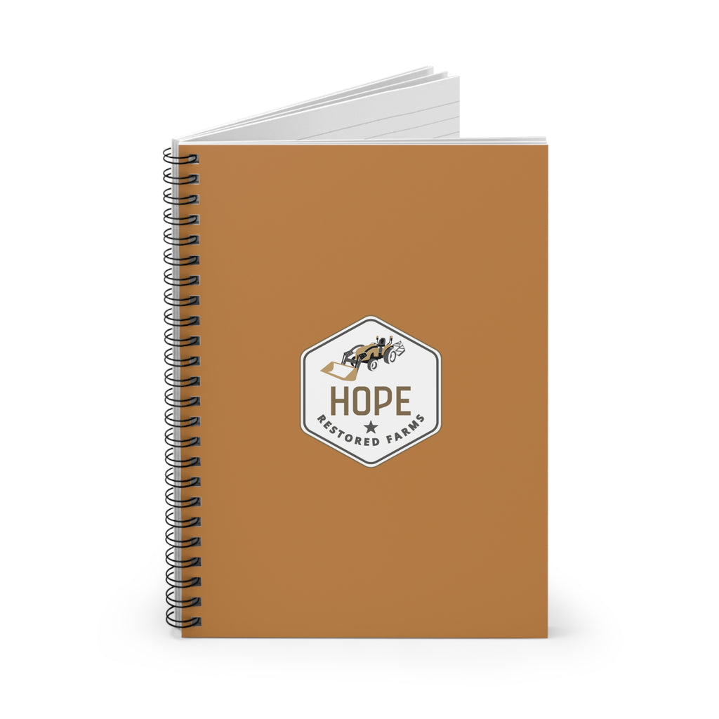 Hope Restored Ruled Spiral Notebook, Inspirational Journal, Writing Gift, Mental Health Tool, Personalized Gift, Motivational Note Pad