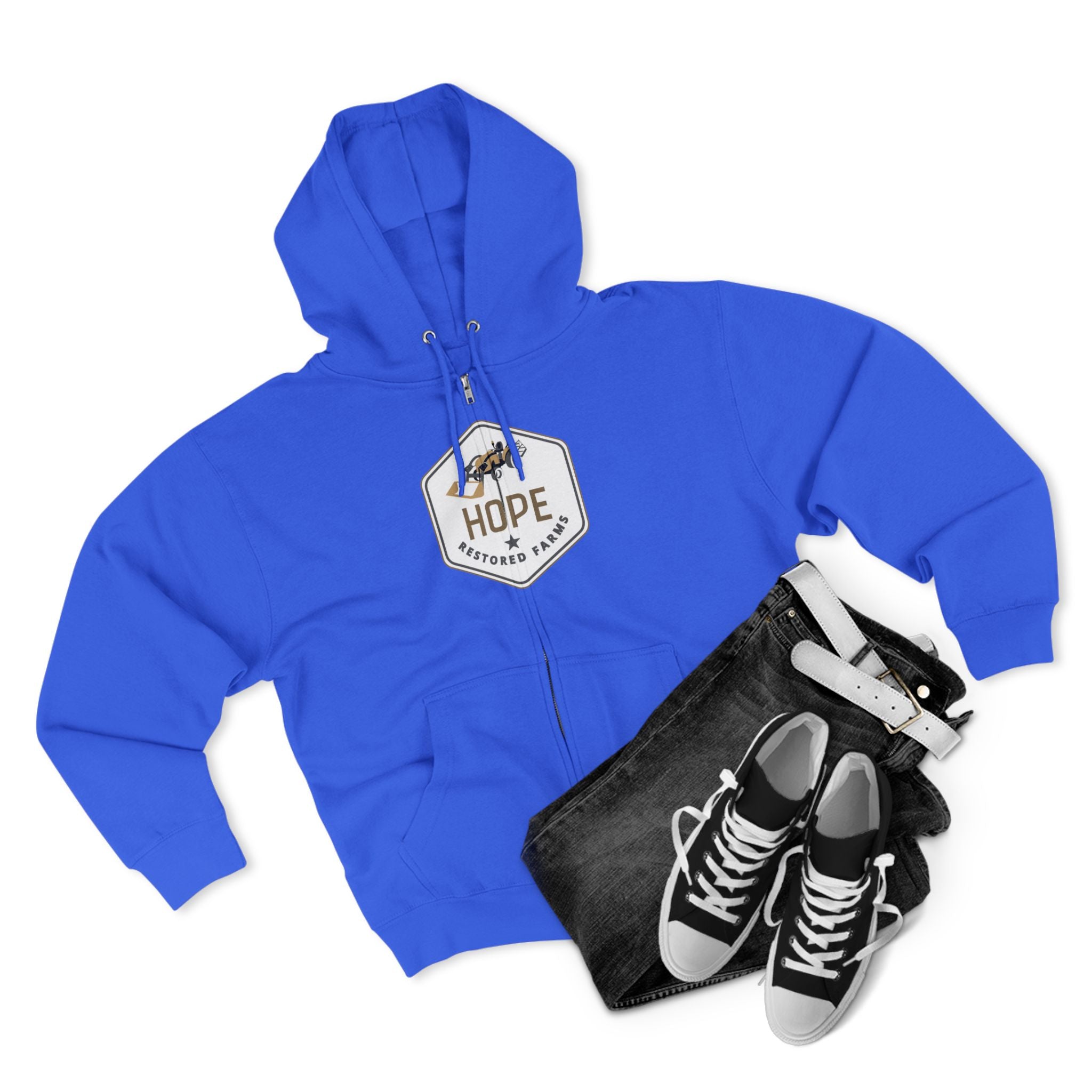 Hope Unisex Zip Hoodie - Cozy Layer for Everyday Comfort, Gift for Friends, Casual Wear, Inspirational Fashion, Great for All Seasons