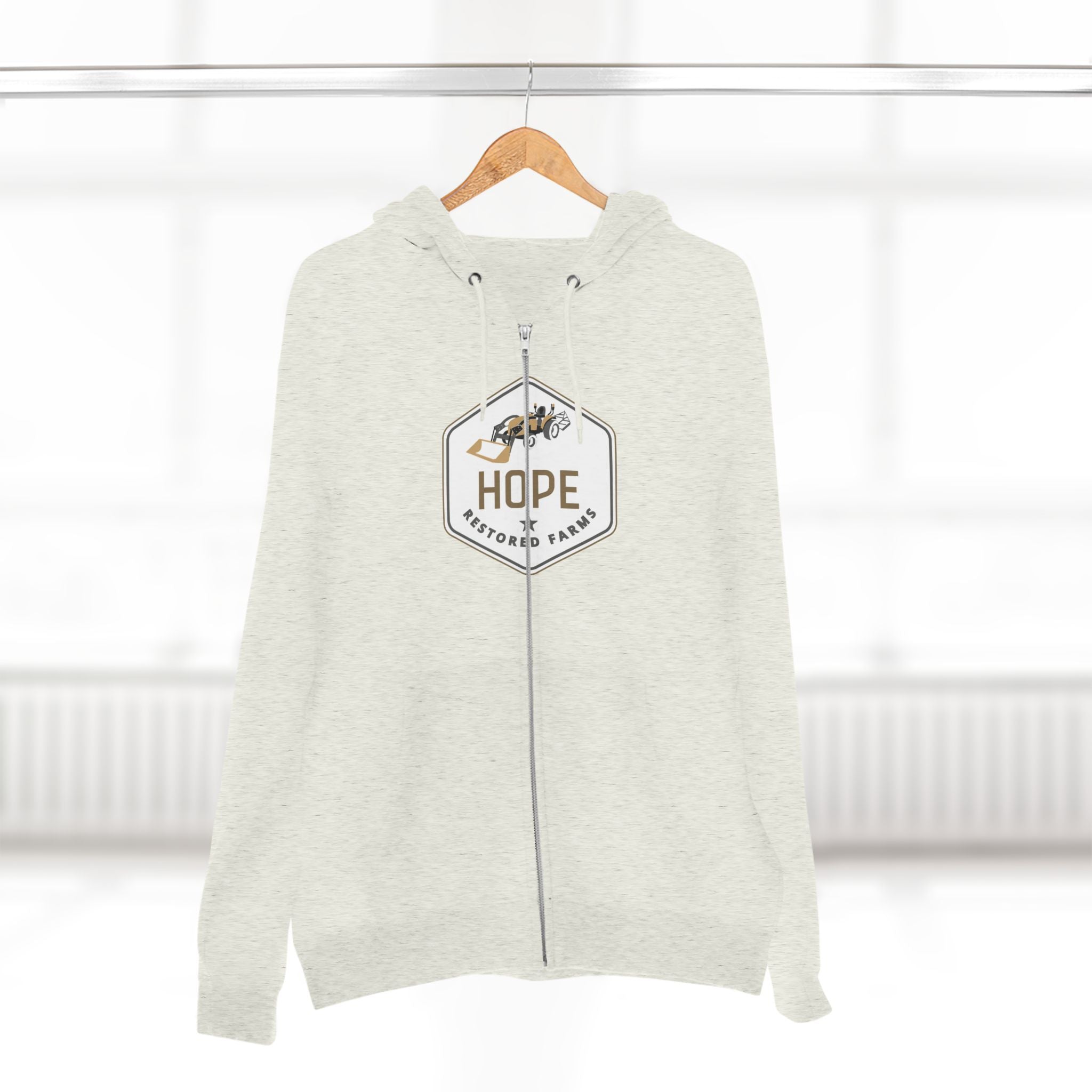 Hope Unisex Zip Hoodie - Cozy Layer for Everyday Comfort, Gift for Friends, Casual Wear, Inspirational Fashion, Great for All Seasons